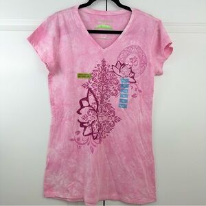 Earth Yoga women’s pink short sleeve top XL